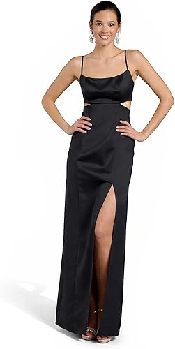David's Bridal The Edit Studio Satin A-Line Dress with Cutouts, Women’s Formal D