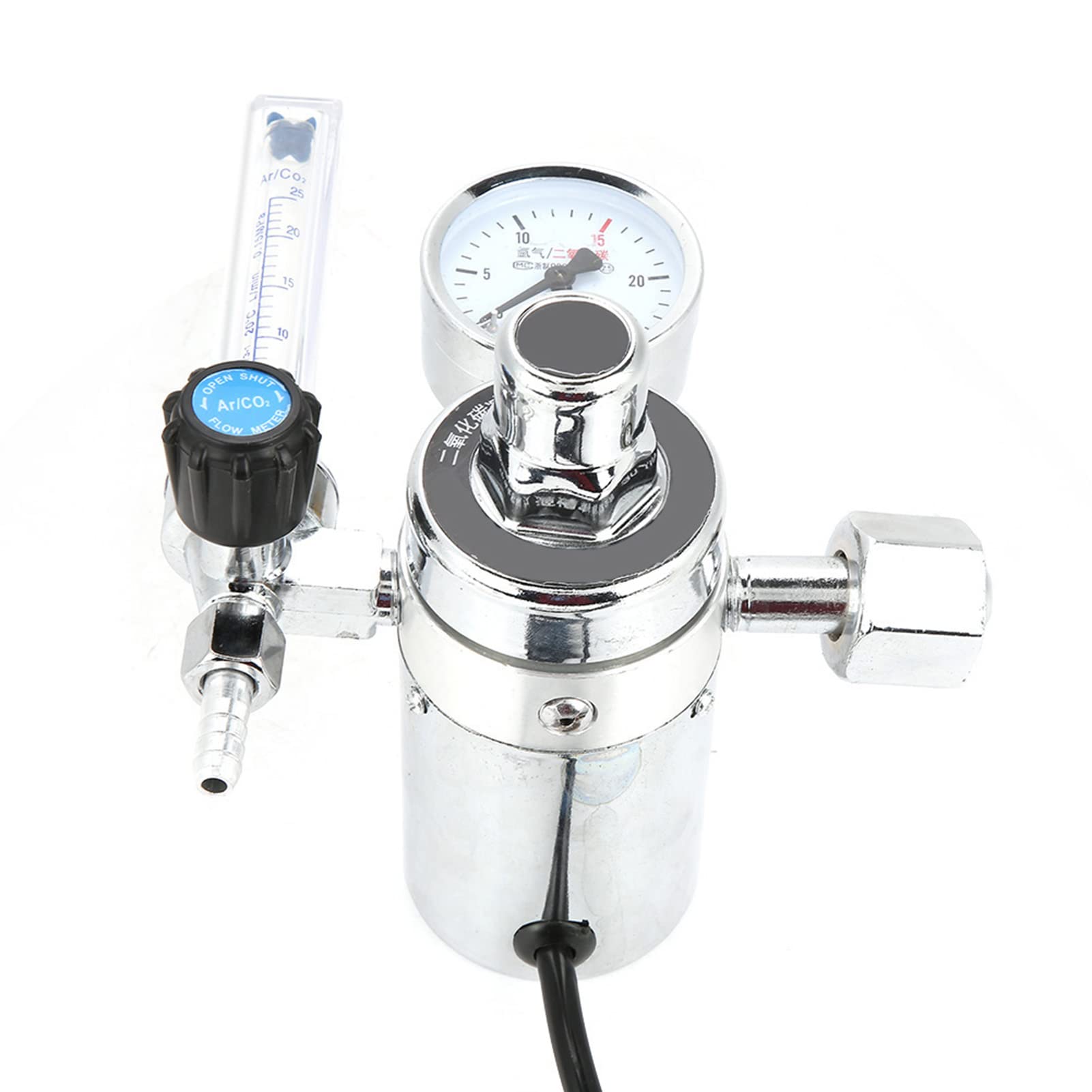 Akozon Réducteur de Pression de Dioxyde de Carbone, Régulateur de CO2, Jauge pour Les Travaux de Soudage, Accessoires Professionnels 36V à Utiliser (220V)
