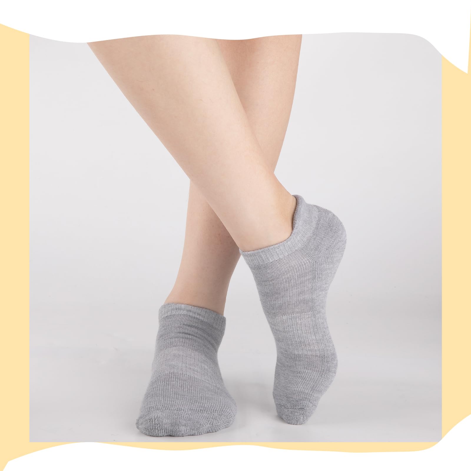 Comfoex 16 pares de calcetines acolchados atléticos de corte bajo para niños de 4 a 6 a 8 a 10 años