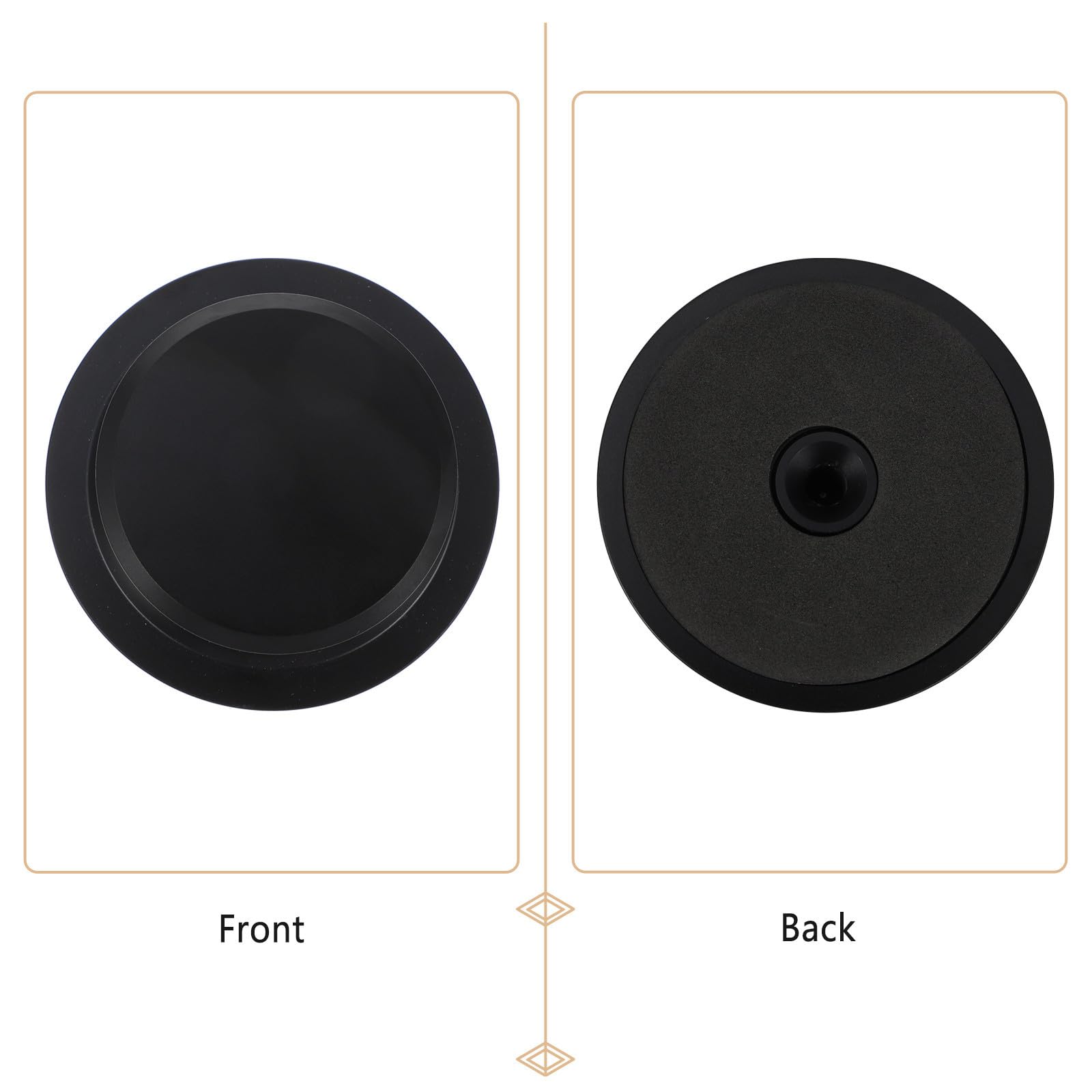 Gadpiparty Stabilizzatore per Mantenere in Alluminio per Vinile in Nero e Dischi 400g Funzione Anti-vibrazione Accessorio Stabilità e Qualità Audio Giradischi