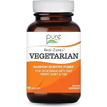Real-ZymesTM Vegetarian Digestive Enzymes Supplement with Probiotics for Better Digestion - Natural Support for Relief of Bloating, Gas, Belching, Diarrhea, Constipation, IBS, etc. - 90 Caps