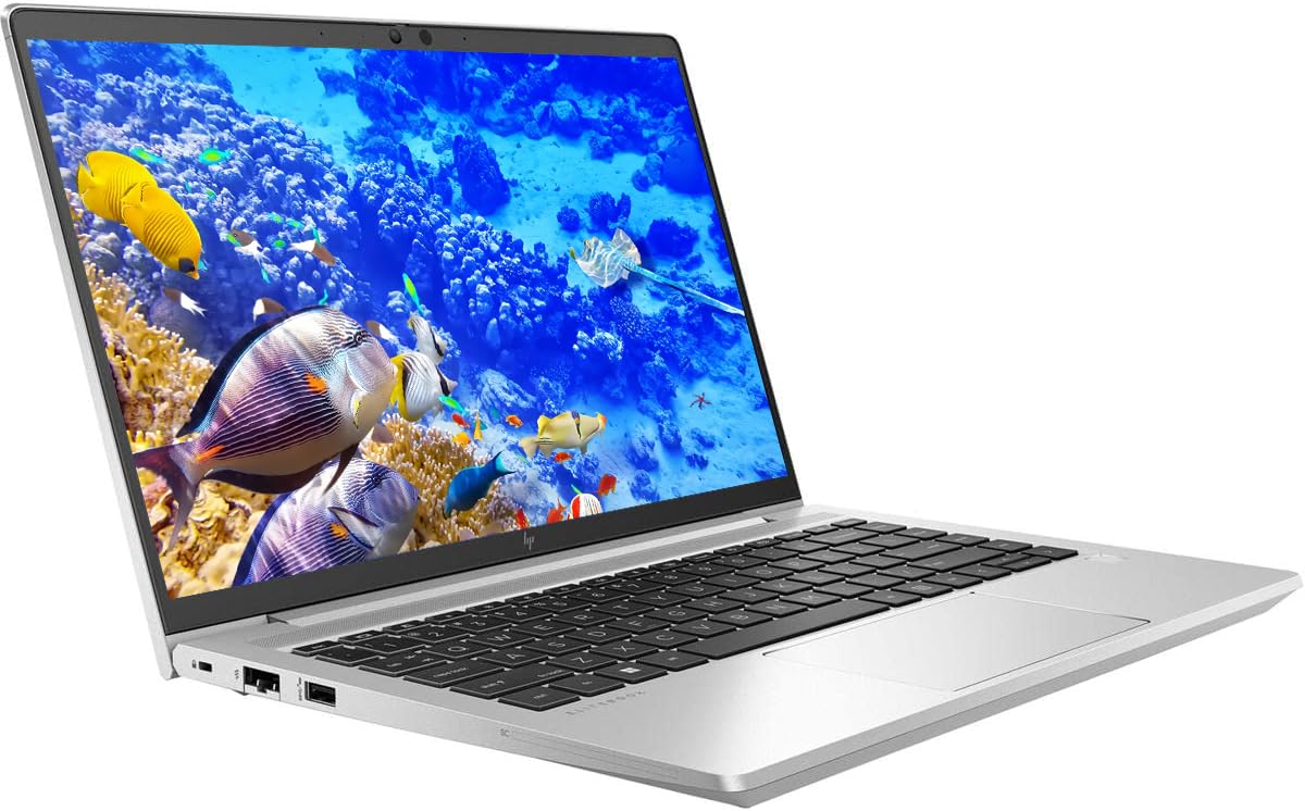HP EliteBook 645 G9 Business Laptop, 14" FHD(1920x1080) Screen, AMD Ryzen 5 5675U, 8GB RAM, 256GB SSD, Clavier QWERTY, Clavier rétroéclairé, Windows 11 Pro (renouvelé) - 2