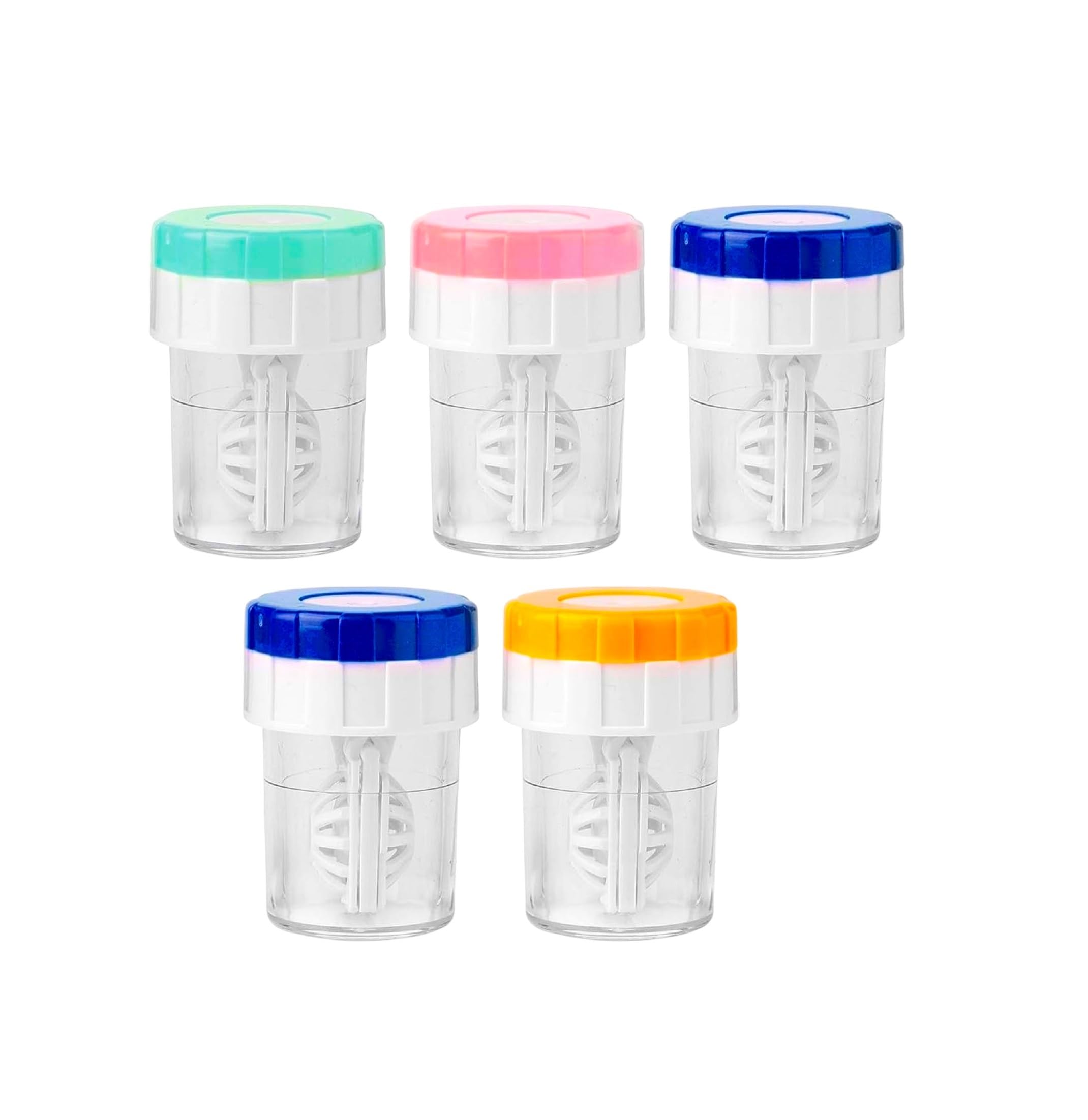 Visions India Spin & Clean Anti Bacetria Leak Proof Contact Lens Storage Case. (5 Pcs)