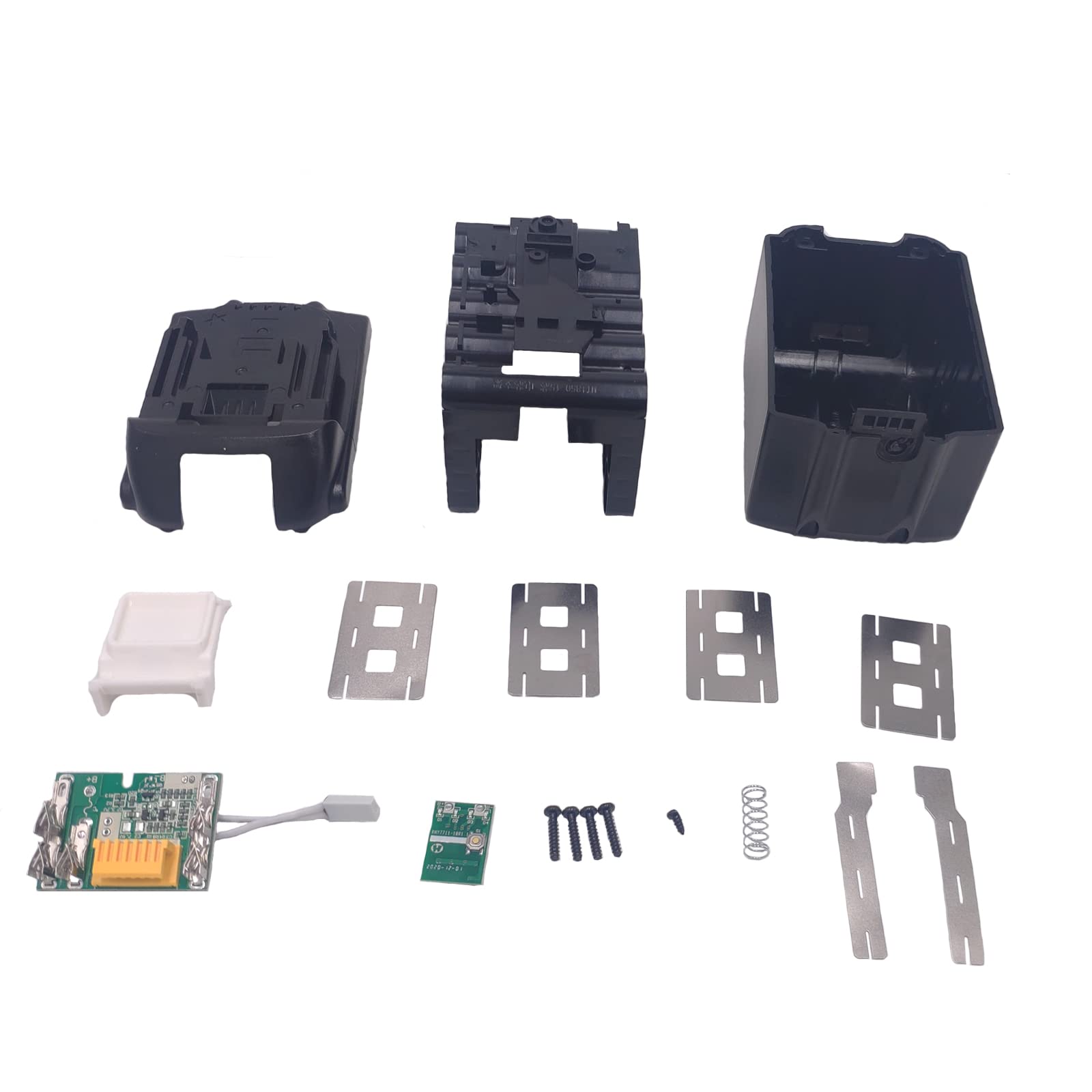 18V/20V PCB Circuit Board with Li-ion Power Tools Battery Case 15 Cells Replacement for Makita BL1830 BL1840 BL1850B-2 BL1845 BL1815 BL1820 BL1860B LXT-400 Plastic Shell（Not Battery）(9A