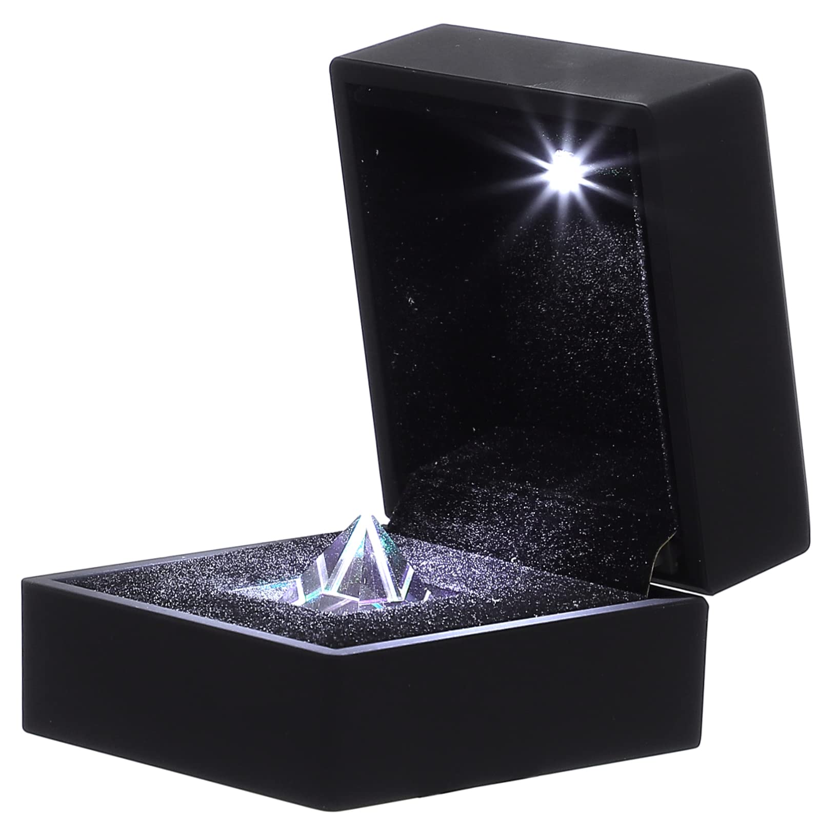 SOLUSTRE Storage Box Pyramid Optical Prism Crystal Photography Prism Crystal Decoration Home Decor Tabletop Ornament