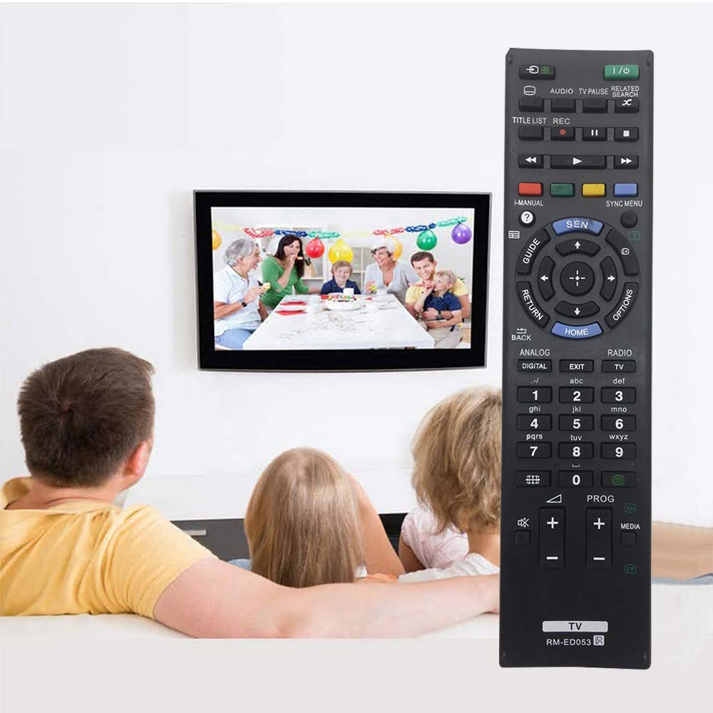 Ersatzfernbedienung Für Sony Bravia Smart TV – Kompatibel Mit RM-ED053, RM-ED044, KDL-32W653A, KDL-42W650A U.v.m.