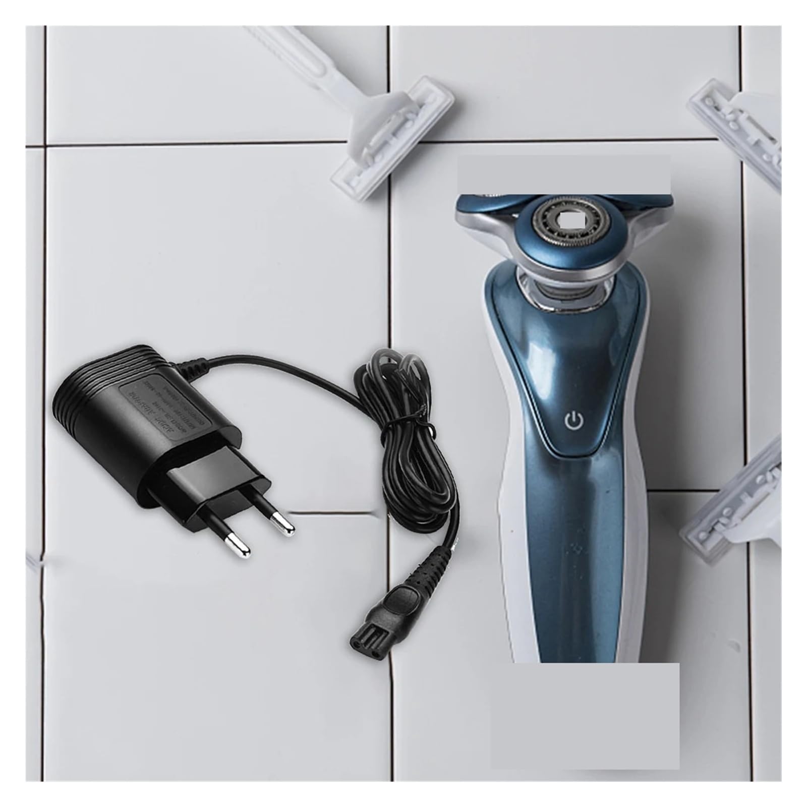 Adattatore For Rasoio Con Spina CA Da 15 V UE, Caricabatteria For Utensili Domestici, Compatibile Con Philips, Adattatore For Rasoio HQ8505 HQ6070/6075/6095(10 PCS)