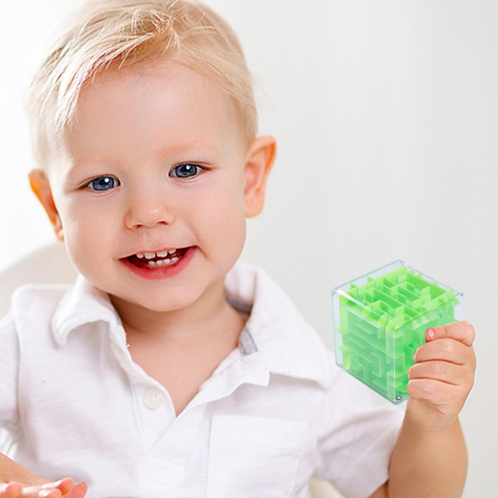 Puzzle Labyrinthe 3D – Boule Cubique Transparente, Jeu De Réflexion En Métal Pour Enfants Et Adultes
