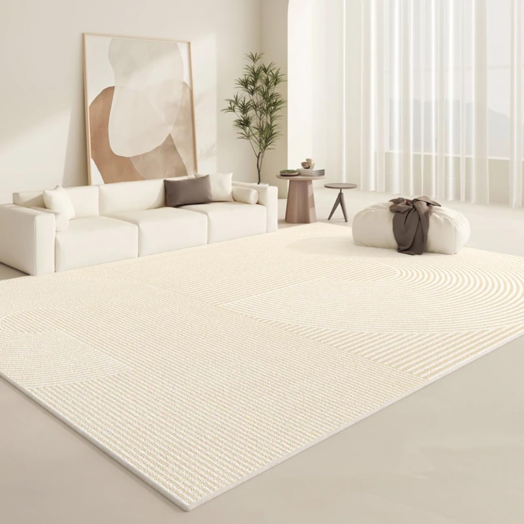Tapis en peluche douce pour réchauffer un sol de salon ou une chambre froide