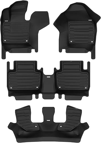 TuxMat - Para los modelos Volvo XC90 de 7 plazas 2016-2024 - Alfombrillas personalizadas - Máxima cobertura, todo tipo de clima, medición láser -