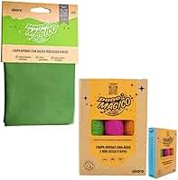 Kit Pano Mágico Limpa Vidros e Multiuso Ecomais – 1 Unidade 40x40cm + 3 Unidades 30x30cm Cores Sortidas