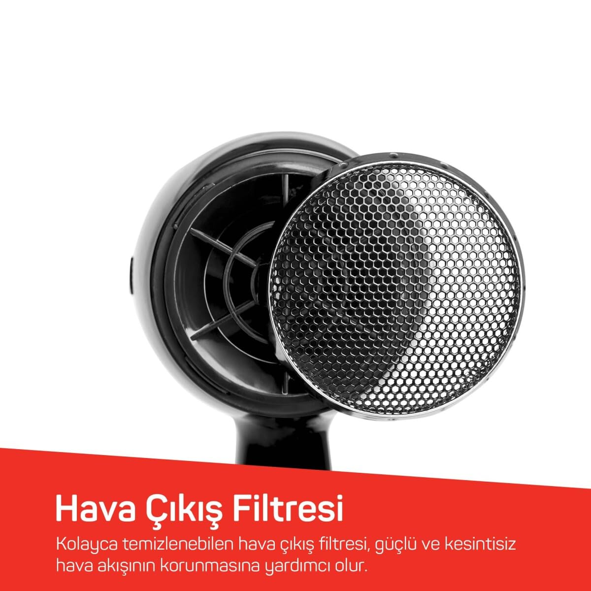 Arzum AR5007 Shiny İyonlu Saç Kurutma Makinesi, 2200W, Siyah