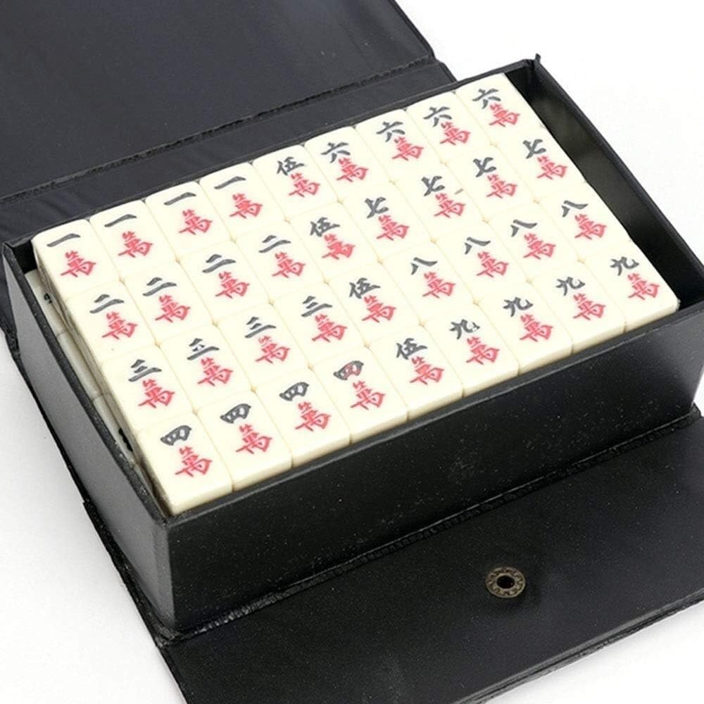 Mahjong Mini Travel Rodzinny Czas wolny Profesjonalny Chiński Zestaw Mahjong Mah Jong