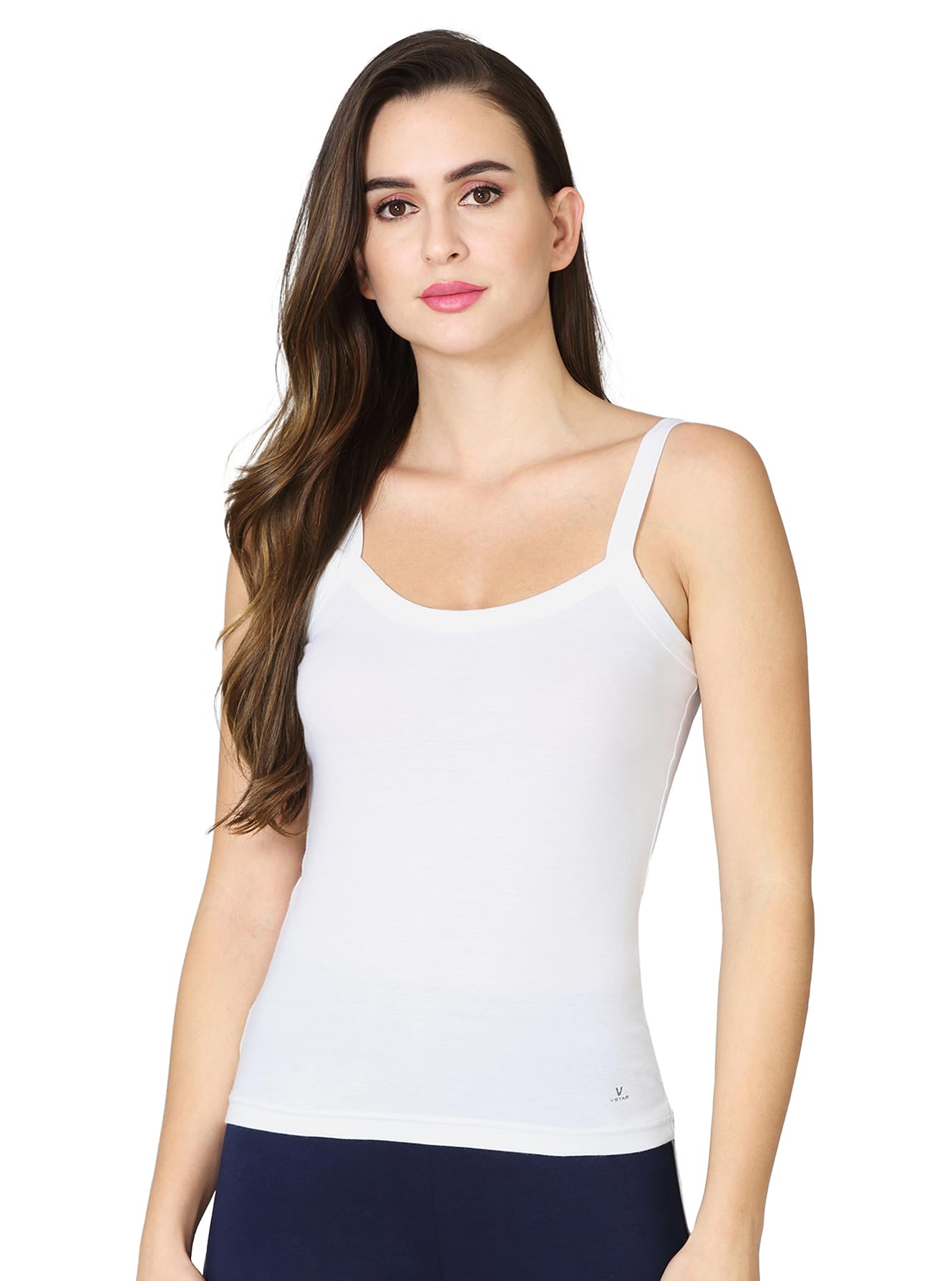 vstar HUGS-F_Long Length Cotton Camisole with Side Slits-picture-20