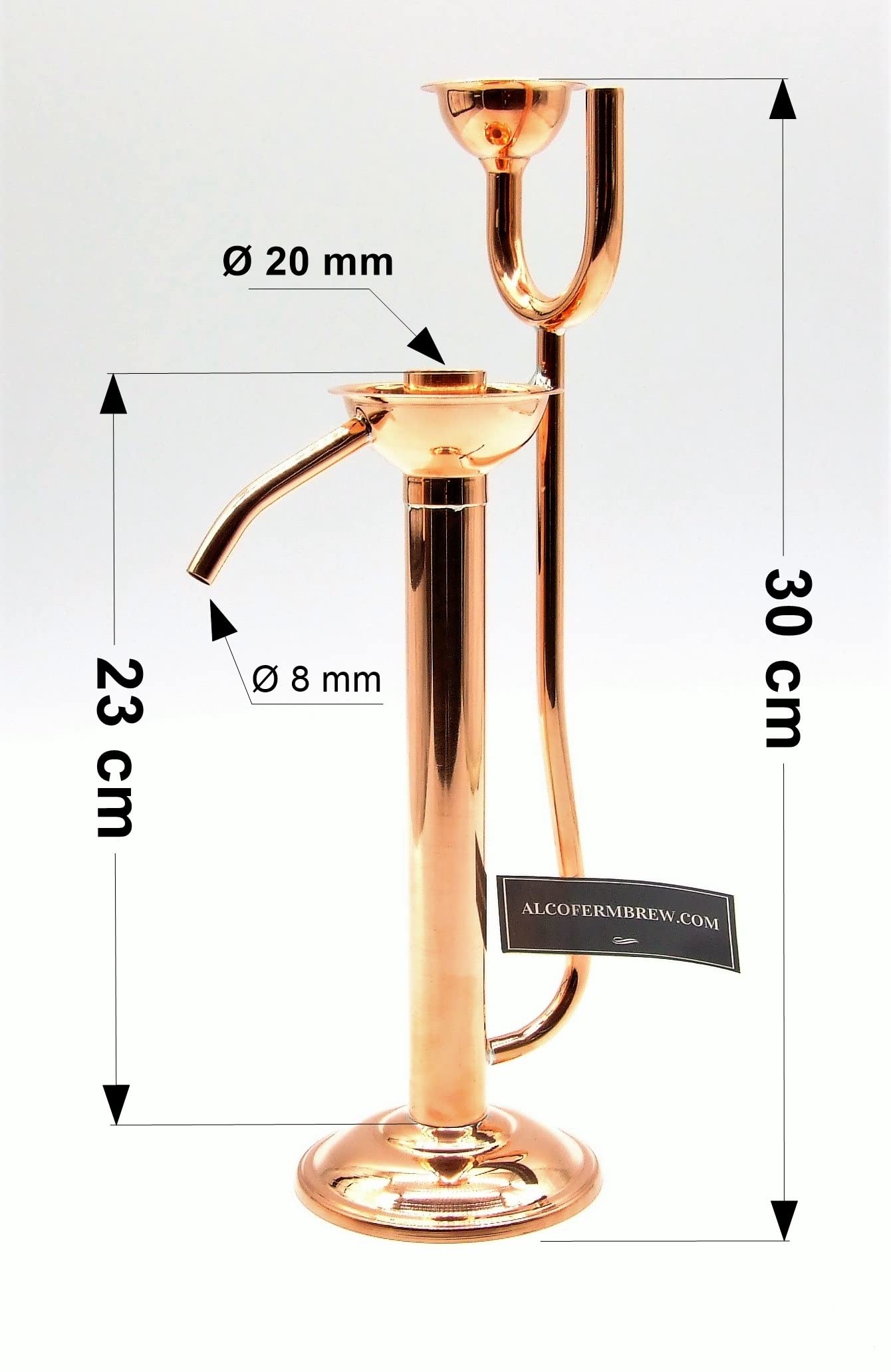 Vorlage aus Kupfer Ø 2cm + Alkoholmeter 100 - Kupferdicht Papagei, Copper Parrot