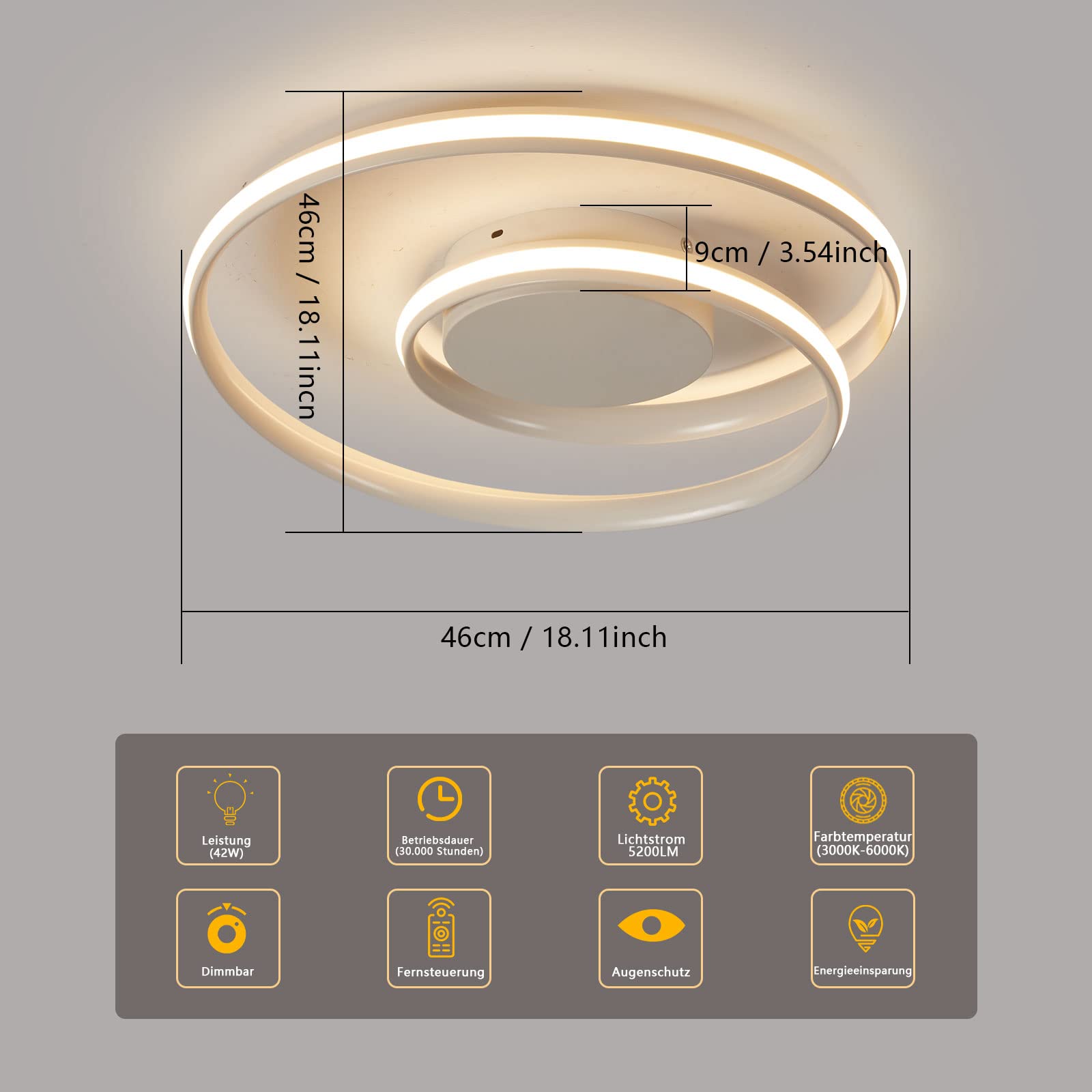 Sky angle New chandeliers 6-15 bianco (Bianco, Dimmerabile 3000-6000k)