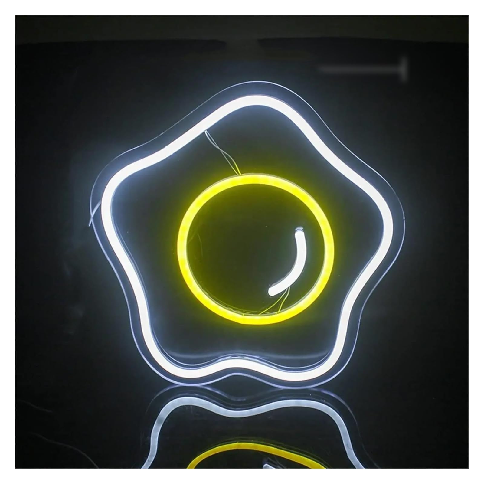 LEMST Signs Lamp Omelette Neon Lights Sign Night Lights for Party Restaurant Room Decorative 33x34.5cm