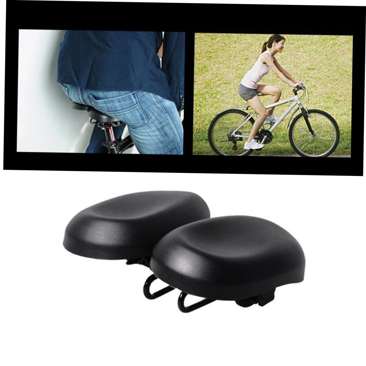 Abaodam Fahrradsattel Für Mountainbike Elastisches Fahrradsitzkissen Gelpolster Bequem Für Radfahren Verstellbar Und Leicht Fahrradsitz Für Outdoor