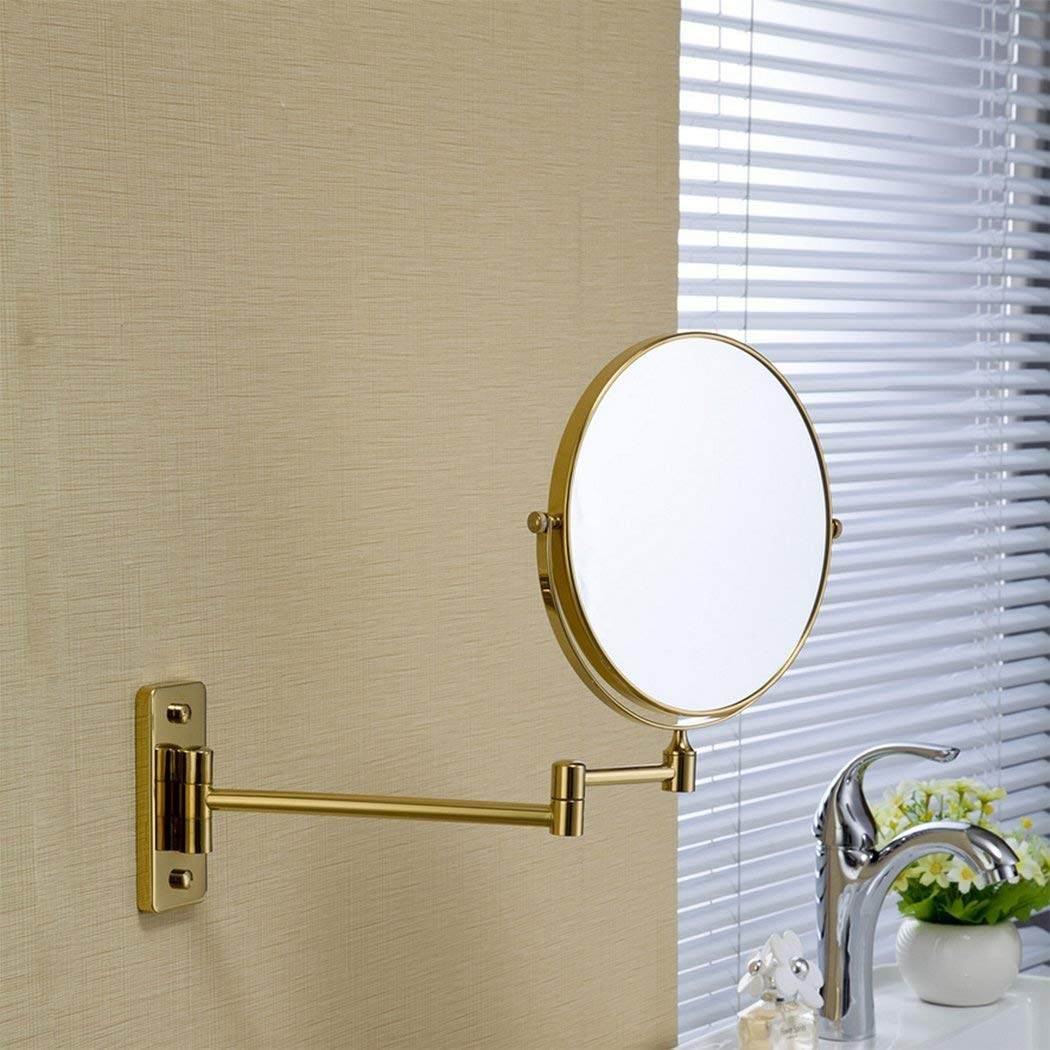 Miroir loupe rotatif 360 de salle de bain avec bras de pliage réglable