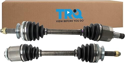 Miniatura 18 de TRQ Juego de 2 piezas de ensamblaje de eje CV delantero del lado del conductor y del pasajero, compatible con transmisión automática Mazda 3 i