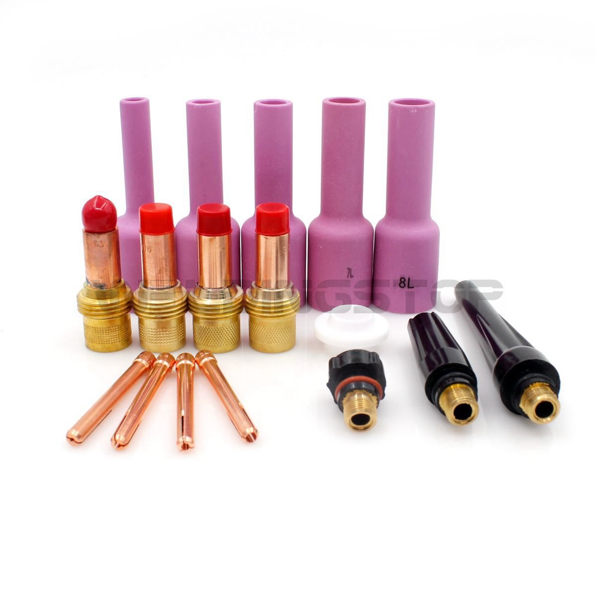 WS 17 Pieces SR/WP-17 WP-18 WP-26 TIG Welding Torch Collet/Gas