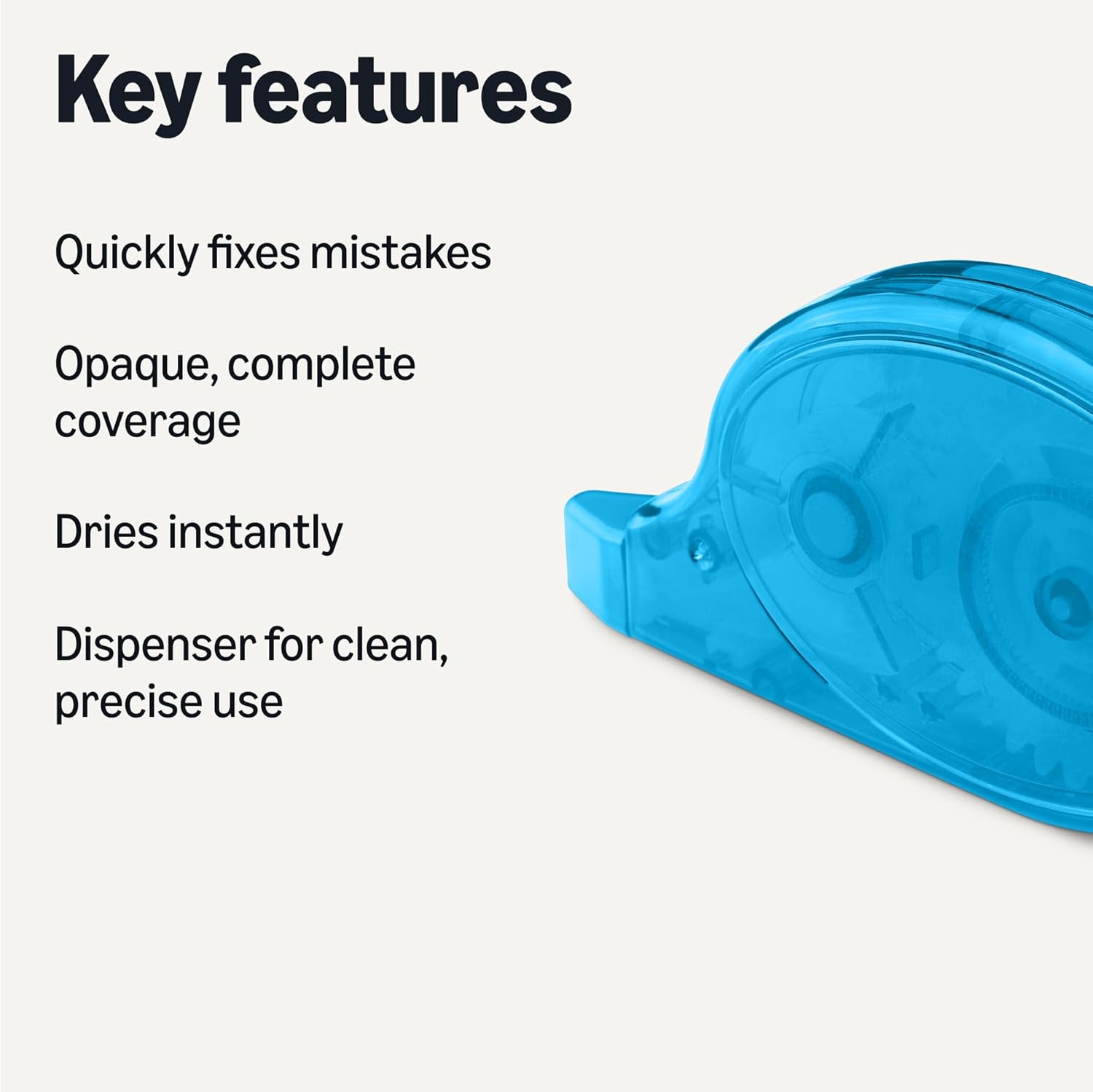 Amazon Basics Correction Tape, 4-Count Pack 2 Amazon Basics Correction Tape, 4-Count Pack - Image 2