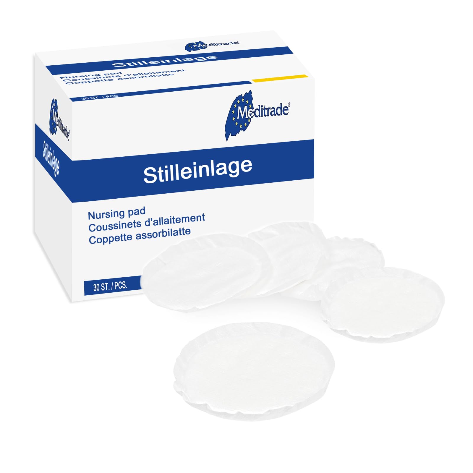 Unsichtbare atmungsaktive Stilleinlagen, ultradünn mit hoher Saugfähigkeit, Muttermilch absorbierende Stillpads, 30 Stück, angenehm zu tragen, mit Auslaufschutz und lang anhaltender Trockenheit