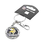 aminco NFL Minnesota Vikings Impact Keychain Silver