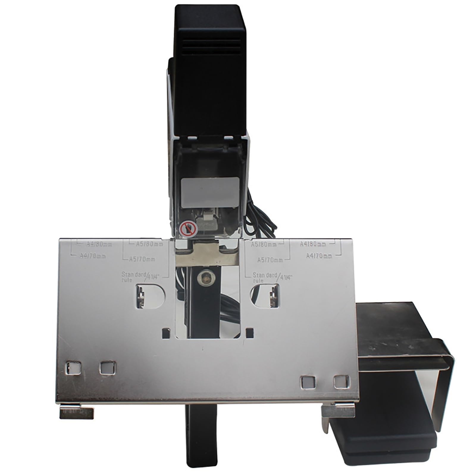 Automatischer elektrischer Sattelhefter für Flach- und Sattelbuchbindung, robustes Dual-Pedal, einstellbare Intensität 1-9 Stufen, ideal für Büro, Schule, Zuhause, Geschäft