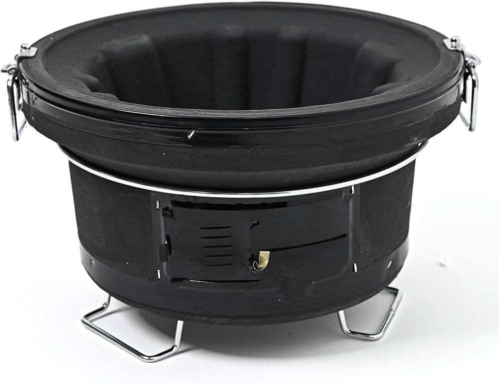 Amazon | 【TFS】炭人 七輪 バーベキューコンロ 丸型 珪藻土 BBQ