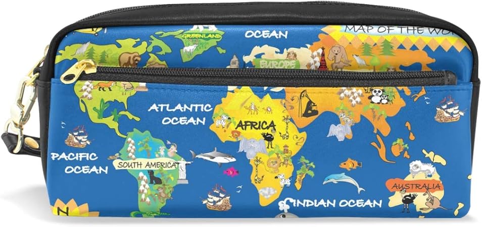 Amazon Luyisi 筆箱 世界地図 マップ柄 おしゃれ ペンケース 高校生 女子 大容量 革 子供 機能的 プレゼント用 ペンケース 文房具 オフィス用品 Amazon Luyisi 筆箱 世界地図 マップ柄 おしゃれ ペンケース 高校生 女子 大容量 革 子供 機能的 プレゼント用 ペンケース 文房具 オフィス用品