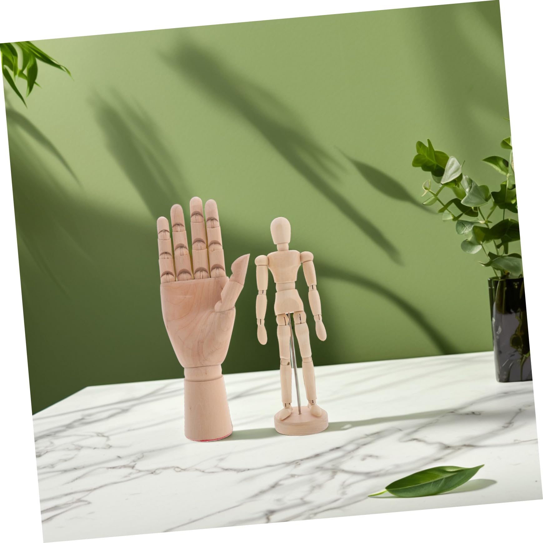 Uonlytech 2stücke Holz Mannequinfiguren Und Modell Für Skizzieren Und Malen Flexibel Und Verstellbar Für Künstler Und Handwerk