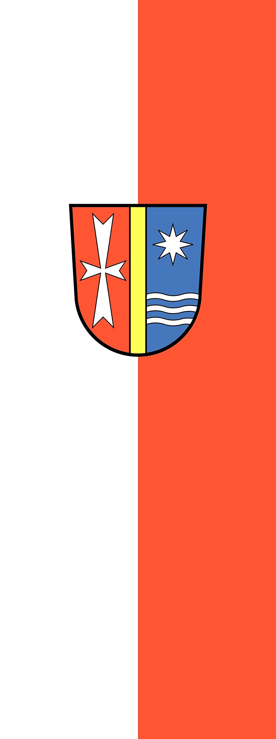Drapeau Bad Dürrheim portrait flag vertical 400x150 grand pavillon 6m²