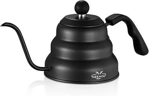 MERMOO YILAN Caldera de goteo de acero inoxidable 950ML Coffer Cisne Caño goteo Pot Café Servicio de té Hervidor de agua para acampar