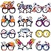 Fiada 36 Pieces Space Party Favors Space Birthday Glasses Space Paper Glasses Photo Booth Props for Kids Boys Space Birthday Party Decoration Supplies