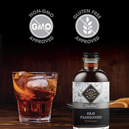 Miniatura 6 de Strongwater Mezclador de cóctel artesanal ahumado a la antigua, hace 32 cócteles, jarabe artesanal a la antigua con té Lapsang Souchong, azúcar,