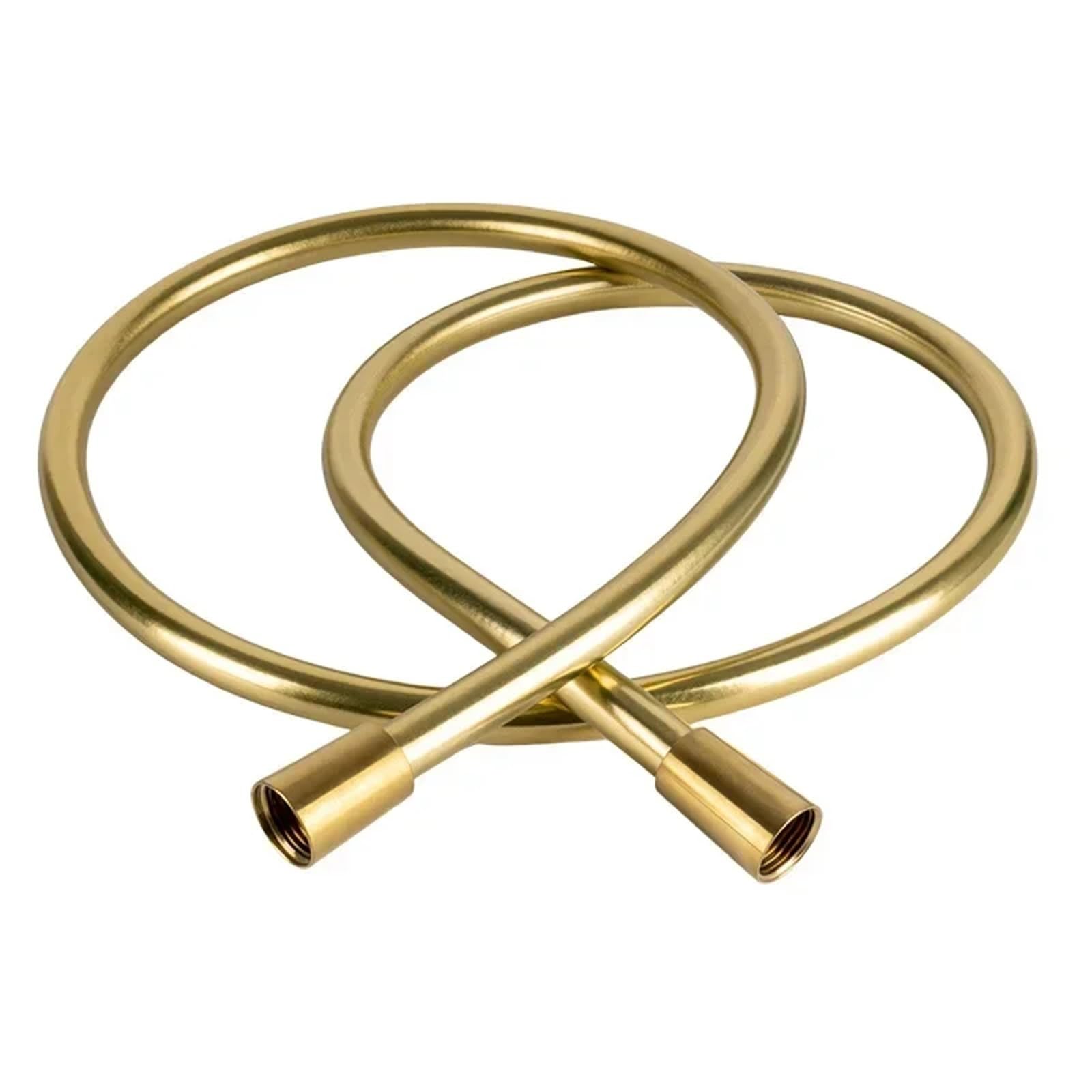 Manguera de ducha para calentador agua con tubo flexible oro pulido antilevante