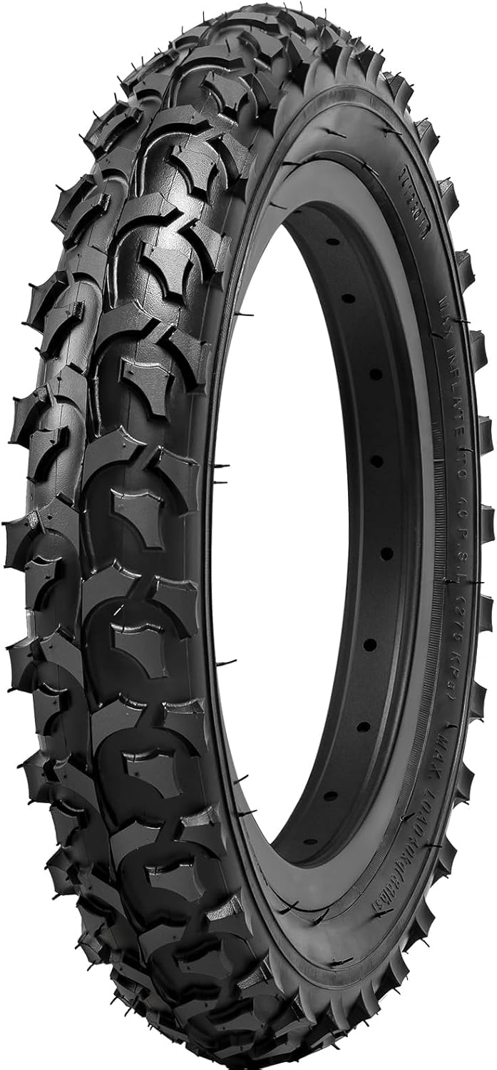 YUNSCM 2-PCS 12.5" Kid Bike Tires 12 ½ X 2 ¼ (62-203) and 12.5" Bike Tubes Schrader Valve Compatible with Mountain Bike 12 1/2 X 2 1/4 Bike Tires and Tubes (Y-602)