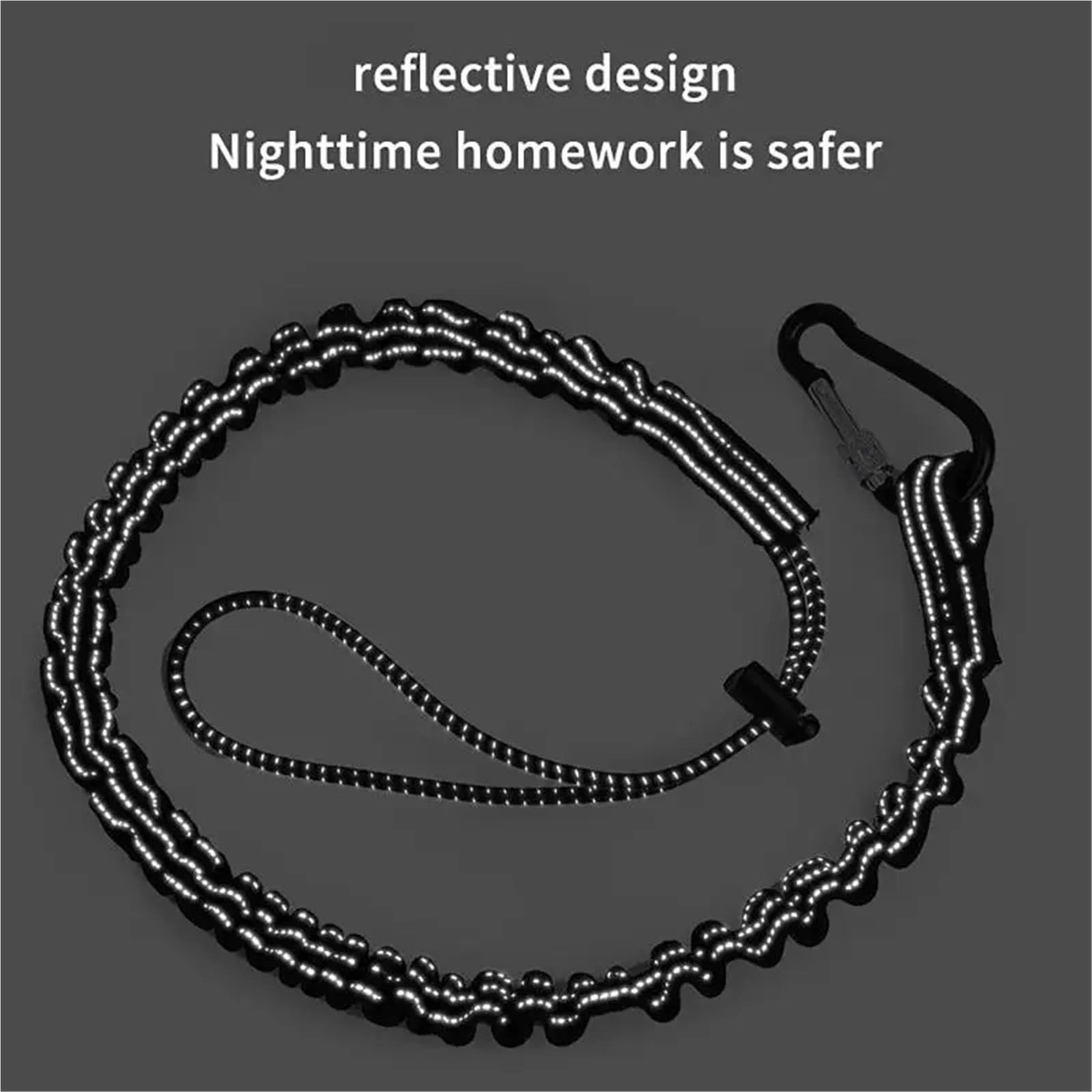 6PCS Sicurezza Bungee Tether Cordino for attrezzi con moschettone Gancio Arrampicata Lavoro Anti-Caduta Corda di sicurezza aereo Accessori for arrampicata Per Attrezzi(Yellow)