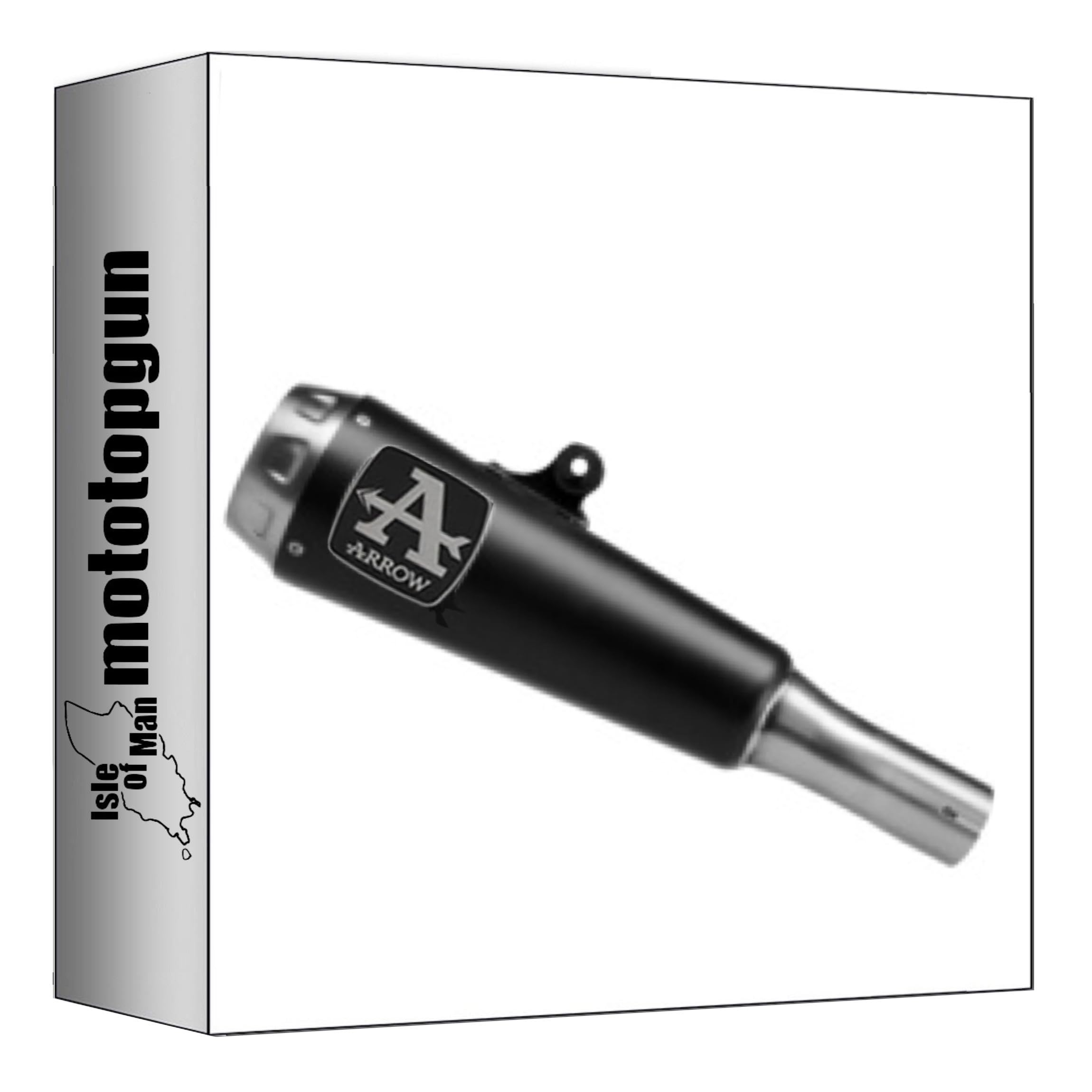 scarico omologato arrow pro-race in nichrom nero compatibile con kawasaki ninja 500 2024 mototopgun 71967prn