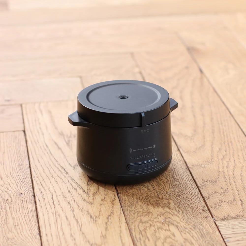 LIINI® 2.0 PRO Breiwärmer schwarz – Akku Babybreiwärmer, 50W, 10'000 mAh, Erwärmen per Knopfdruck, IP66, auslaufsicher, Edelstahlplatte, BPA-frei, USB-C Aluminiumkabel