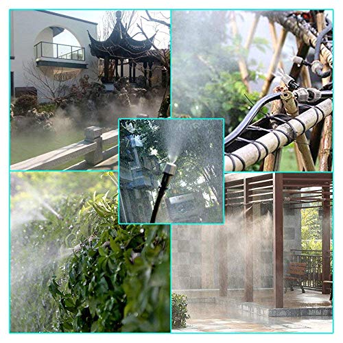 Image of DIY Crafts 2 Pcs Misting Dripper Kit, Included Pipe + Faucet Connector + Accessory, 2 Pcs, Drip Irriagtion Kit Misting Dripp(2 Pcs Misting Dripper Kit, Included Pipe + Faucet Connector + Accessory)