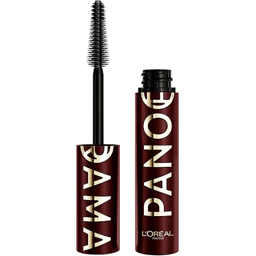 L'Oreal Paris Voluminous Panorama Chromatic Mascara, Volumizing and Lengthening Burgundy Mascara, Longwear, Smudge-Resistant and Washable, 707 Burgundy Cashmere