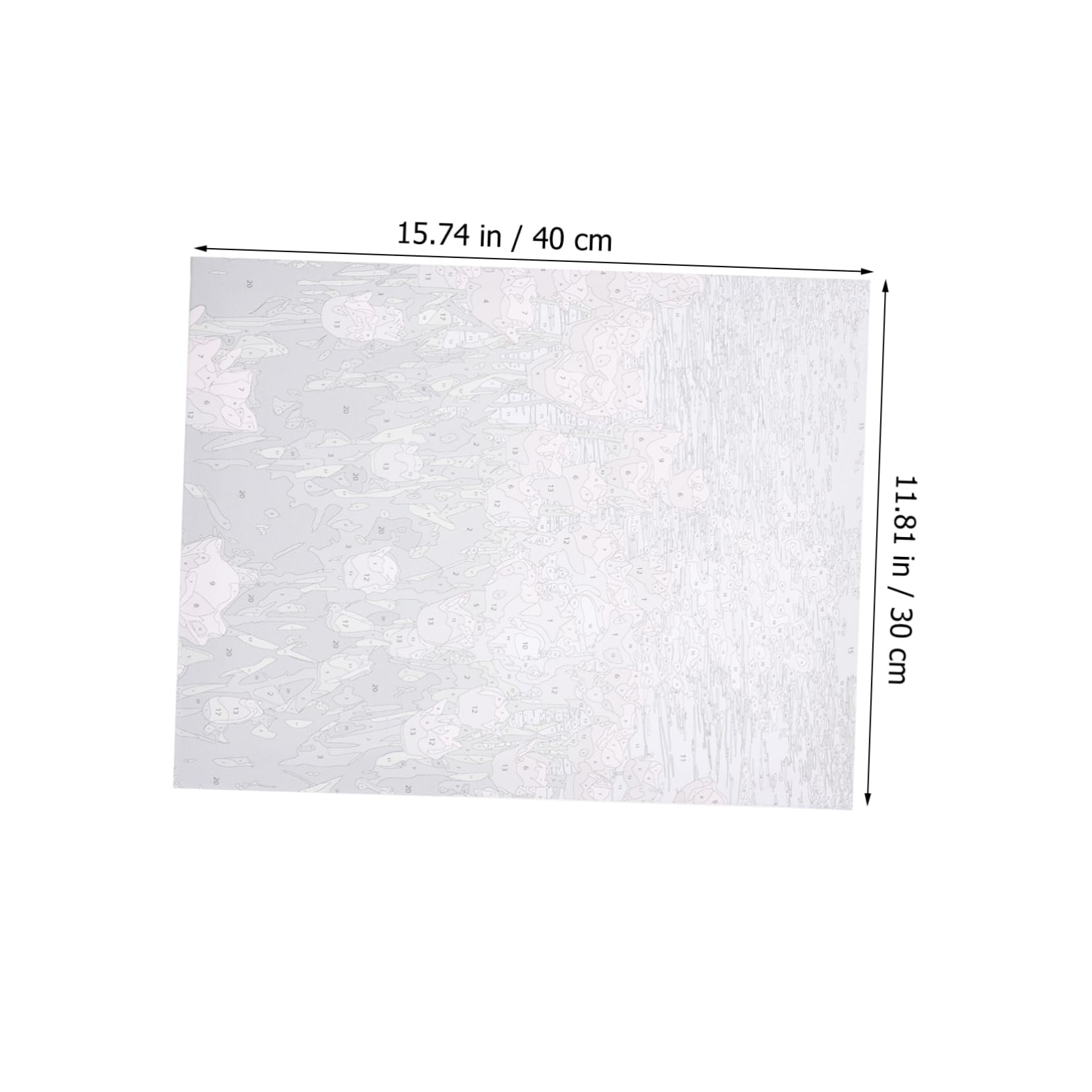 Artibetter Kit Pittura per Adulti e Bambini Numeri Decorativo a Olio su Tela di Legno, per Decorazione Casa o Regalo Pratico