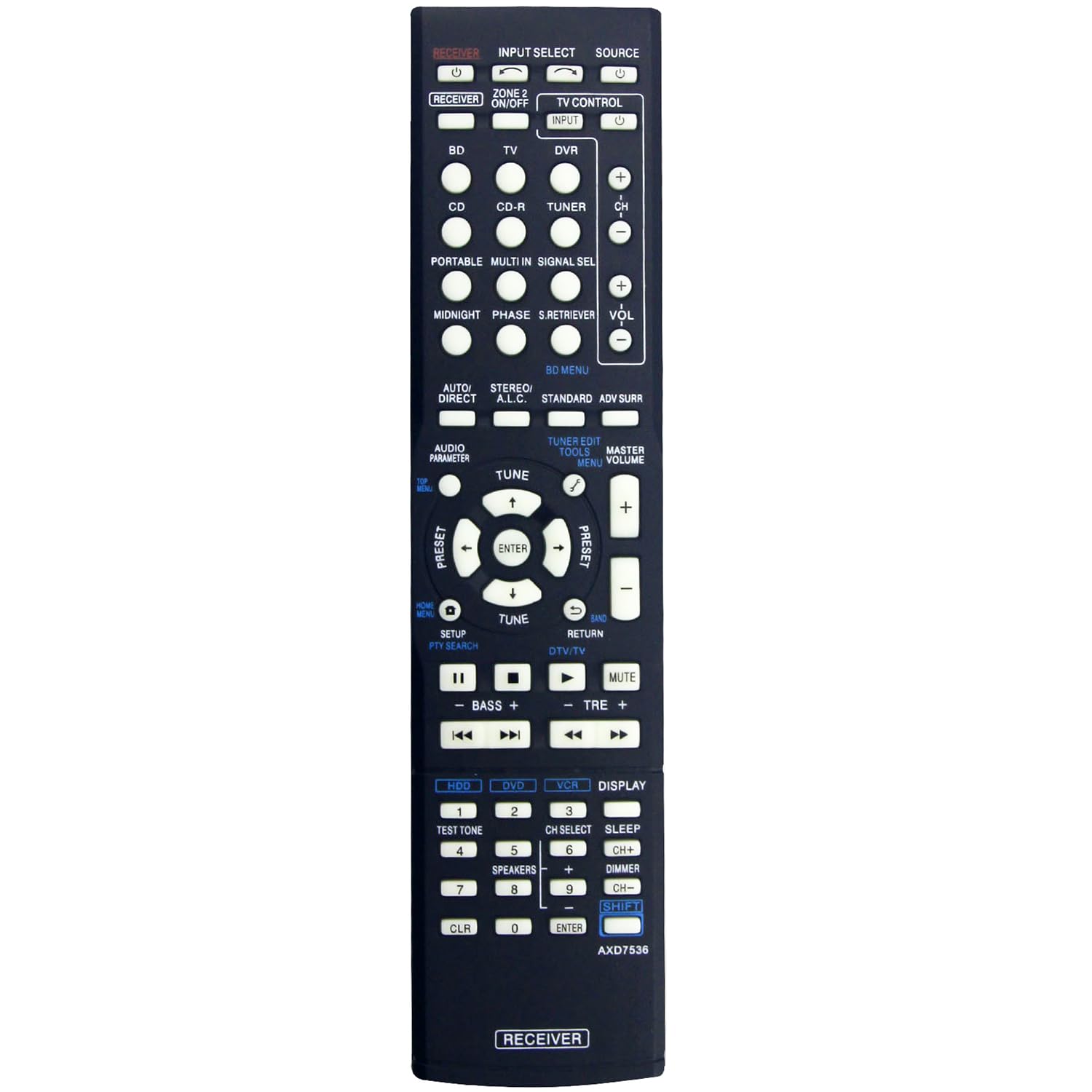 ALLIMITY AXD7622 Fernbedienung Ersatz für Pioneer AV Receiver VSX-42 VSX-421 VSX-519-V VSX-520 VSX-521 VSX-522 VSX-523 VSX-524 VSX-819H VSX-821 VSX-822-K VSX-823-K VSX-921 HTP-071 ALLIMITY AXD7622 Fernbedienung Ersatz für Pioneer AV Receiver VSX-42 VSX-421 VSX-519-V VSX-520 VSX-521 VSX-522 VSX-523 VSX-524 VSX-819H VSX-821 VSX-822-K VSX-823-K VSX-921 HTP-071