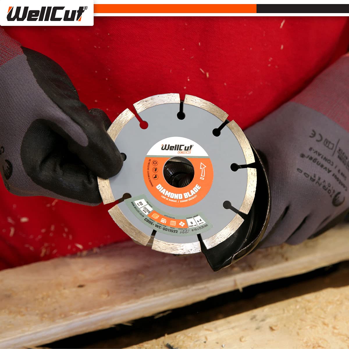 WELLCUT WC-SD11522 diamentowe ostrze ekstremalne 115 mm x 22,23 mm otwór
