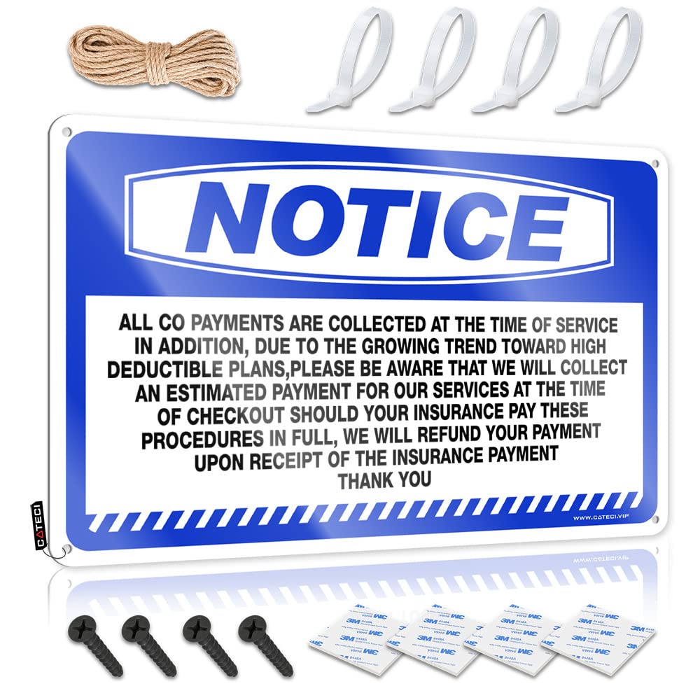 Klimora Girls One Color Beach Towel Notice All Co-Payments Are Collected At The Time Tin Sign Pool Towels Towel Clips For Beach Chairs(20X30cm)