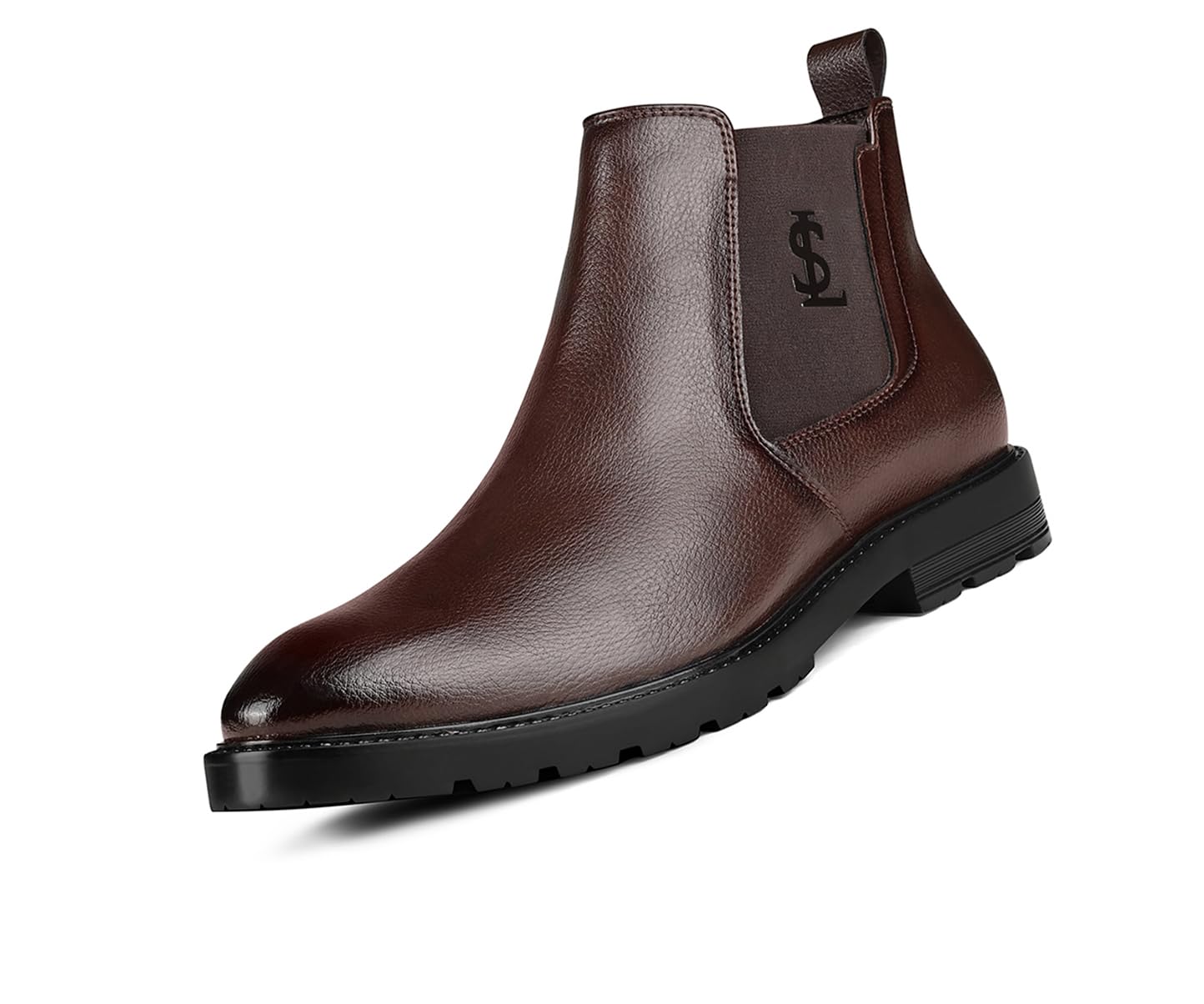 Men’s Brunette Brown Mid-Top Ankle Chelsea Boots | The Executive Chelsea | Slip-On Boots for Men| Business, Formal & Occasion Wear | LSBT-WBNDCHCLBB-image-44