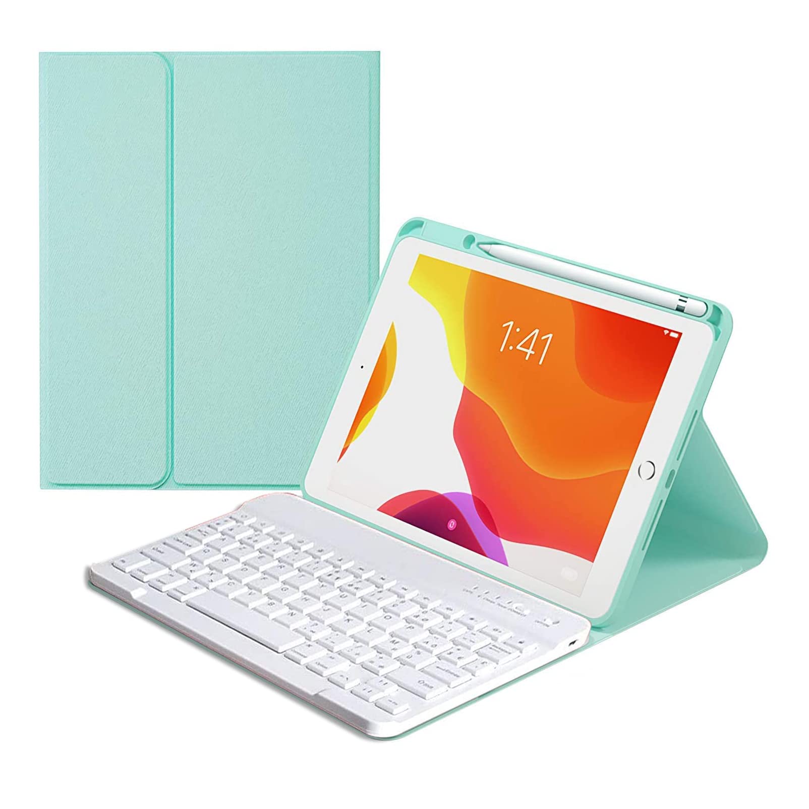 Buy HaoHZ Keyboard Case for iPad 9th Generation (2021)/8th Gen/7th Gen 10.2 Inch, AZERTY French