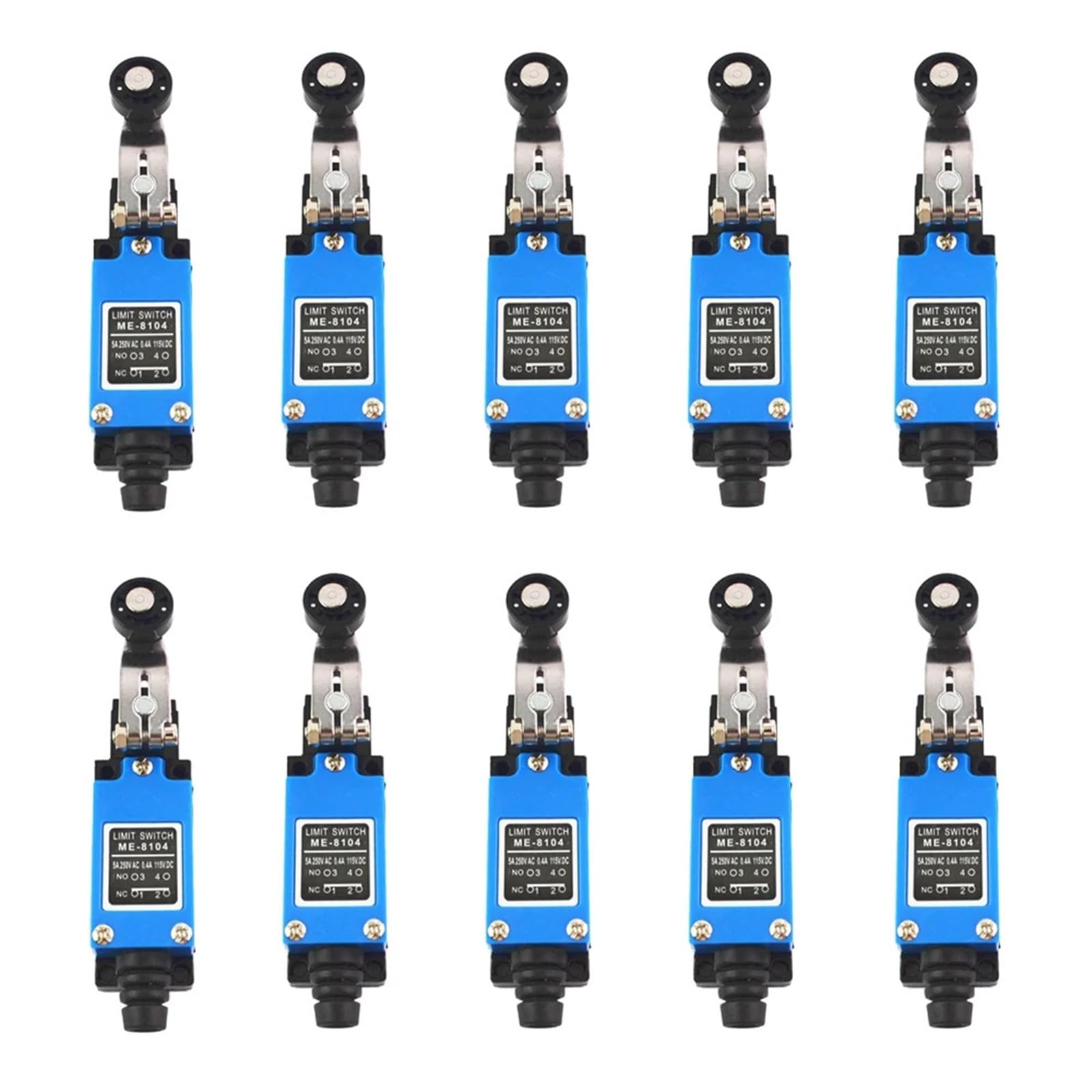 Interruptor de límite ME-8104 mini con rodillo giratorio ajustable pack de 10 unidades 7
